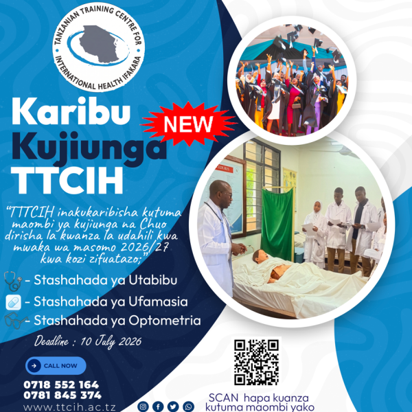 TTCIH Udahili 2026-2027